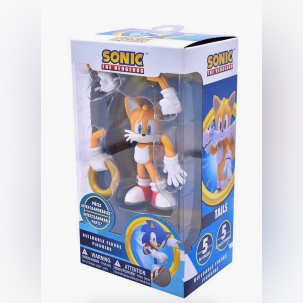 Sonic the Hedgehog Tails Buildable 4” Action Figure Brand New